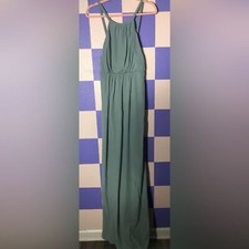 NWT Show Me Your MuMu Amanda Maxi Dress in Silver Sage Crisp - Size XL