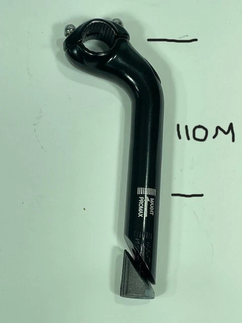 Promax Alloy High Rise Quill stem 1 1/8" 50mm x 40 degree Rise 25.4 Clamp US1   - Image 4 of 4