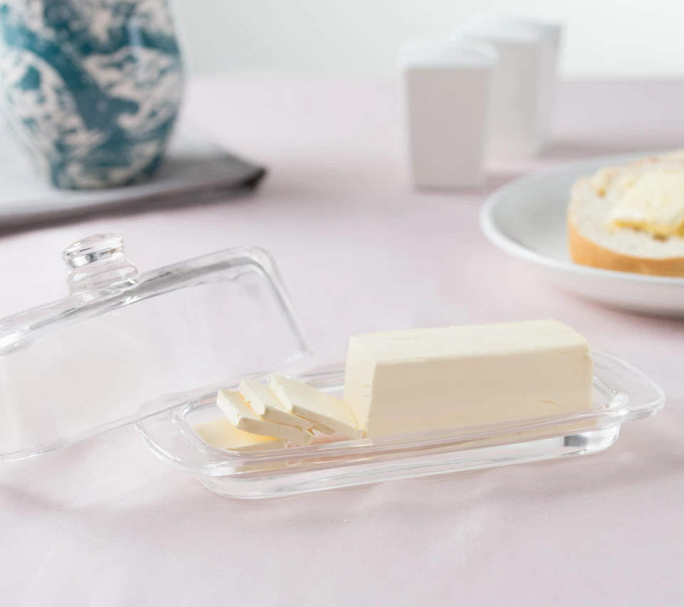 "Premium Glass Butter Dish with Lid: Stylish Serveware for Fresh Butter!" - Image 3 of 3