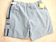 OLD NAVY XL NWT Men's Lt. Blue/Navy Pocket Drawstring Swim Shorts