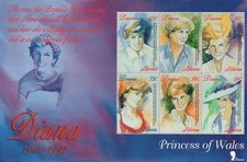 Princess Diana MNH stamp sheetlet