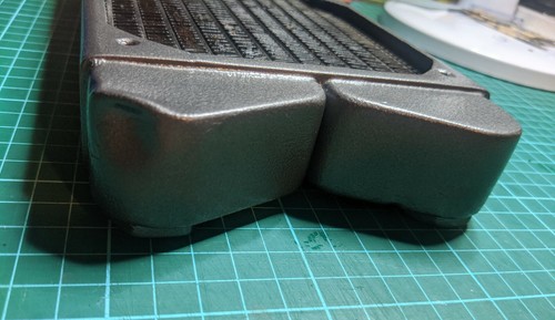 Swiftech MCR220-QP - PC Watercooling Radiator - Custom Grey Hammered Paint - Picture 11 of 11