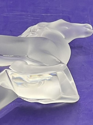 Lalique Crystal Figurine Frosted Horse Rearing Kazak Horse 5.7in Tall - Picture 22 of 24