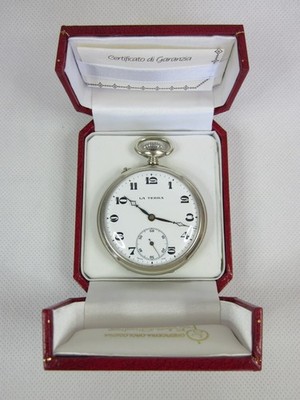 THE EARTH SWISS POCKET WATCH STEEL CASE ONION FOR POCKET WORKING