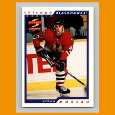 Ethan Moreau Rookie #268 1996-97 Score Chicago Blackhawks Hockey Card NHL. rookie card picture