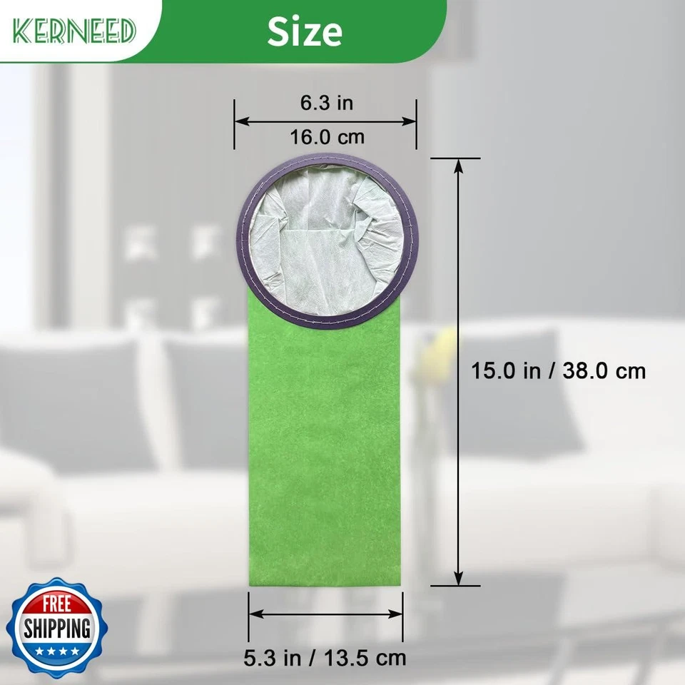 15 Pack 100431 Micro Filter Bags Replacement for ProTeam 6 Quart Backpack Vac - Image 2 of 4