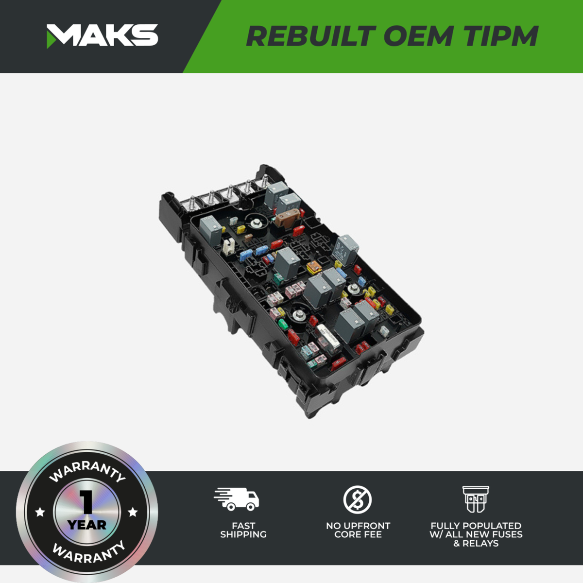 2019 - 2023 Jeep Cherokee OEM Rebuilt TIPM Fuse Box 68351952