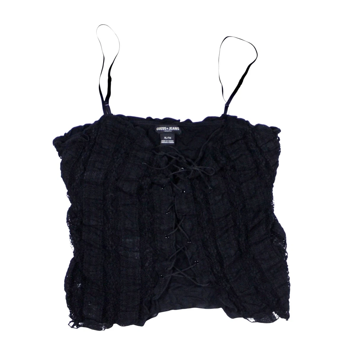 Guess Factory Lace Cassandra Bodysuit In Black