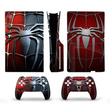 Vinyl Cover Skins for Playstation 5 Slim Console Controller Stickers Superhero D