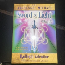 Archangel Michael Sword of Light Oracle 44 Card Deck and Guidebook Valentine