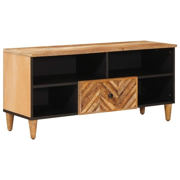 StauraumschräNke Braun 100 X 33,5 X 46 Cm Massivholz Mango-image