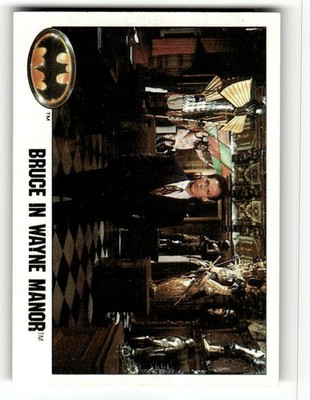 1989 Topps Batman #23 Bruce in Wayne Manor