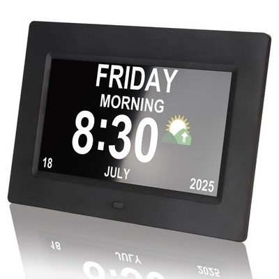 Clocks for Seniors - 7'' Digital Alarm Clock with Large Display | 8 Custom Ala...