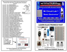 1101-P Basic Electronics and Lab with online lessons and quizzes - Mr Circuit