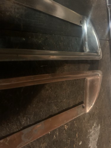 Pair One Side, 1971 1972 Cadillac Eldorado Tail Light Bezels vg Cores - Picture 4 of 7