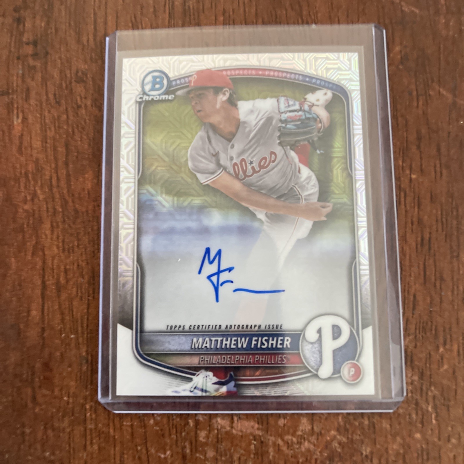 2025 Bowman Draft Mega #BMA-MF Matthew Fisher Prospect Auto Mojo