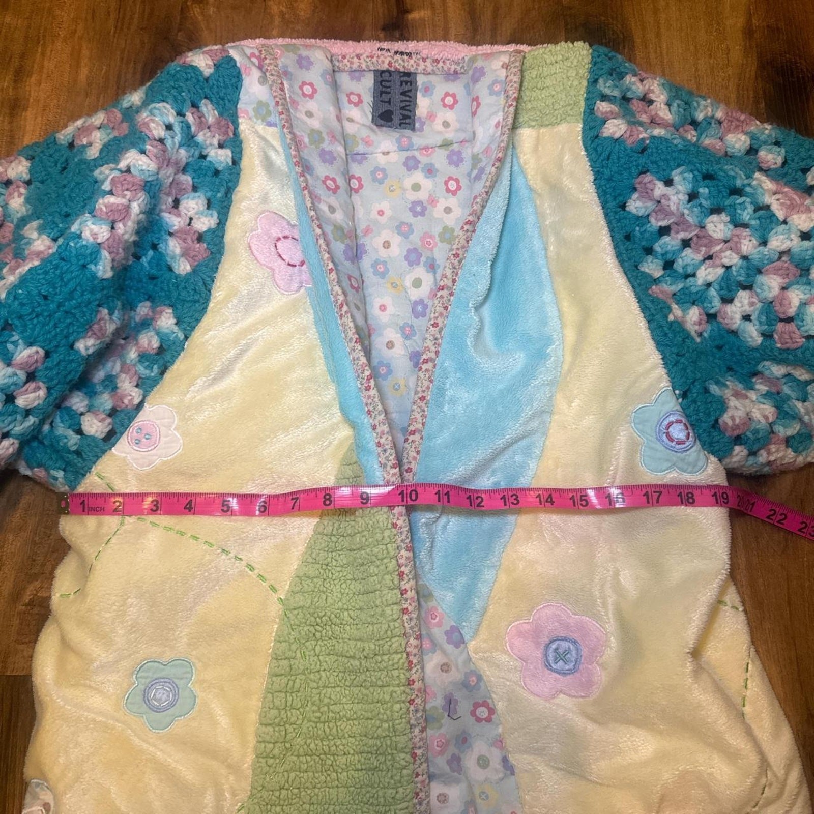 Handmade upcycled patchwork jacket boho jacket fu… - image 6