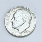 1954 S Roosevelt 10c Dime 90% Silver Circulated Coin #7812