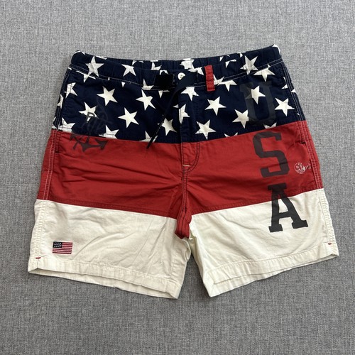 Polo Ralph Lauren Americana Flagge Shorts MEDIUM 5,5" Schrittlänge - Bild 1 von 19