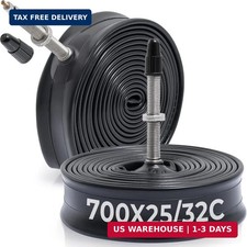 700x25C/28C/32C FV48mm Bike Tubes 700C Inner Tubes 2-PCS