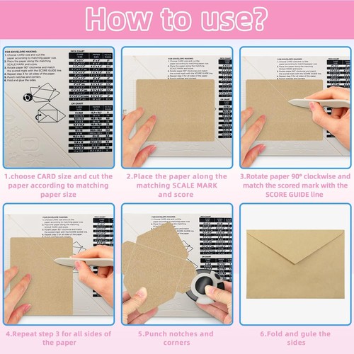 Scoring Board - Scoreboard for Paper Crafts, Tool, White, Black - Bild 5 von 7