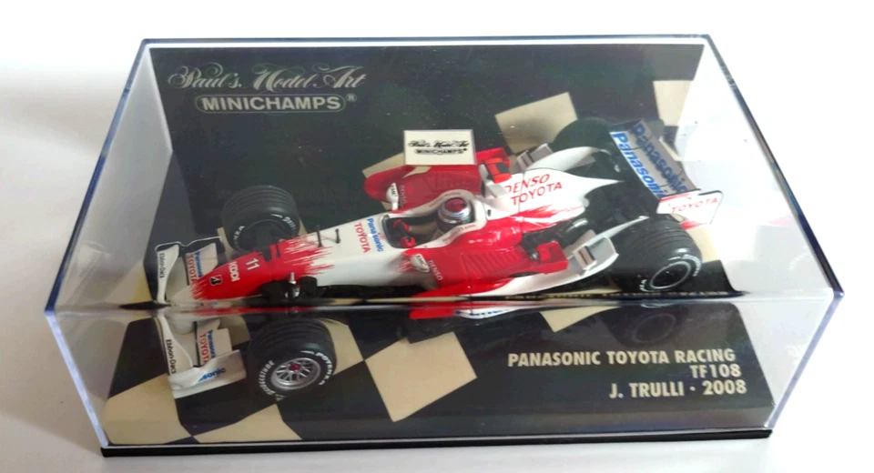 Minichamps 1:43 Toyota TF108 – Jarno Trulli – Panasonic Racing – Formula 1 2008 - Image 2 of 4