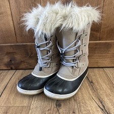 SOREL Kids' Joan of Arctic Waterproof Snow Boots Omega Taupe - Youth 4 - 200
