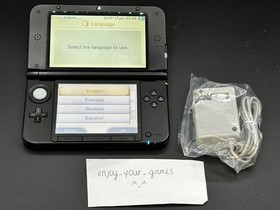 Nintendo 3DS XL LL Red/Black | English | Charger | US Seller - SHIP IN 1-DAY