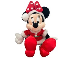 Disney Parks Holiday Mrs. Claus Minnie Mouse Plush 18  