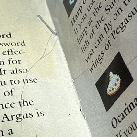 The Battle of Olympus Nintendo NES Instruction Manual See pics. Taped cover. 