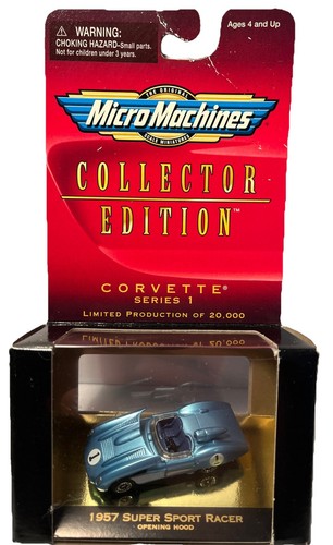 Micro Machines Series 1 Blue 1957 Corvette Super Sport Racer Collector Ed (B24) - Picture 1 of 3