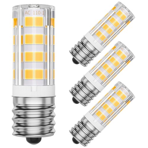4 Pack Microwave Light Bulbs Under Hood, 125V 40W Equivalent, Warm White 3000...