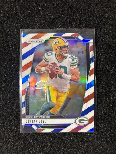 2024 Panini Prizm - Jordan Love #101 Red White & Blue Prizm