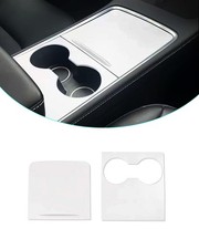 Carbon Fiber Pattern Center Console Cover, ABS Center Console Panel Interior Dec