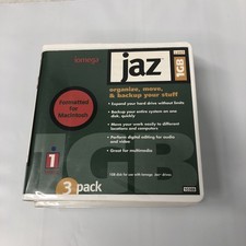  Lot of 2 iomega Jaz - 1GB Disks - Formated for Mac Macintosh