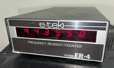 E-TEK FR-4tr FREQUENCY READOUT/COUNTER for HAM Radio  30 Day Returns