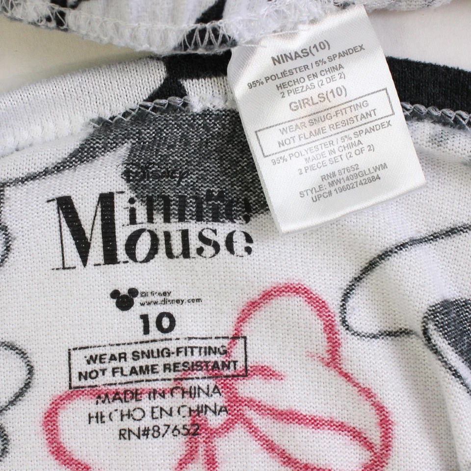 Juego de pijama de 2 piezas Disney Minnie Mouse para niña talla 10 Foto 4 de 4