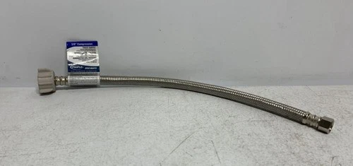 Proflo PFX146473 Toilet Connector 3/8" x 7/8" x 16" Stainless Steel - Picture 1 of 4