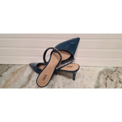 Nordstrom Rack Slide Heels RKNATALIA Rhinestones Size 11 NWOT