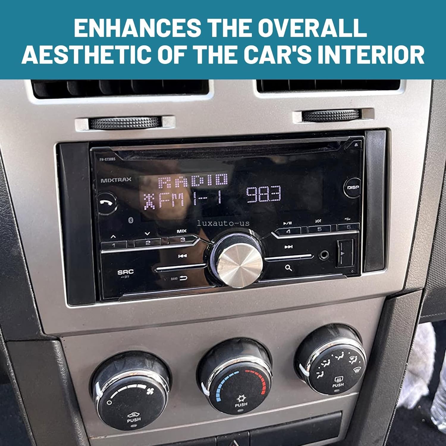 For 2008-2010 Jeep Grand Cherokee Double DIN Car Stereo Radio Install Dash Kit