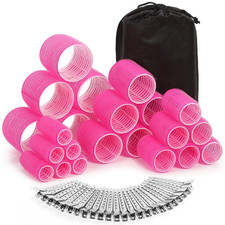 49-Piece Hair Curlers Set with Self-Grip Rollers and Clips for Volume Styling