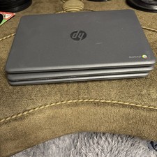 Lot of 3 HP Chromebook 14A G5 14 inch 32GB, AMD A4, 1.60GHz, 4GB Laptop - Gray