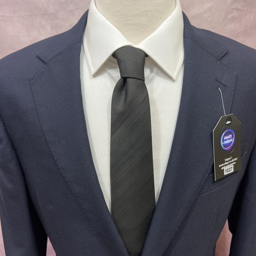 M&S Luxury Collection Navy Pure New Wool Reg Fit 2 Piece Suit C38M W32 L29.5 - Picture 9 of 24