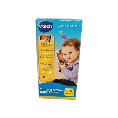 VTech Touch & Swipe Interactive Baby Phone Calling All Infants Pink NIB FREESHIP