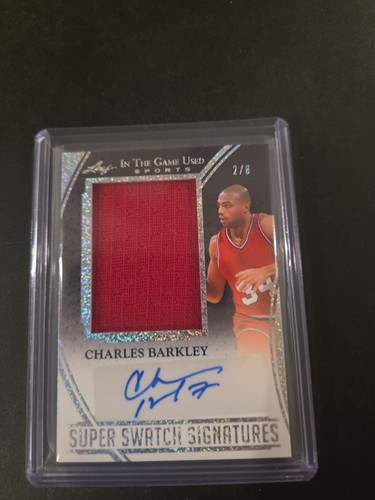 2025 Leaf In the Game Used Sports Patch Auto 2/8 - Charles Barkley #SS-CB2