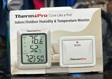 Therm Pro Indoor/Outdoor Humidity and Temperature Monitor TP60B