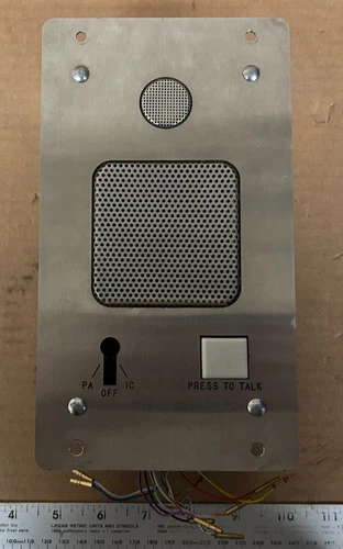 GFI Genfare Communications Control Head Public Address 971-7119 Metro-North SPX