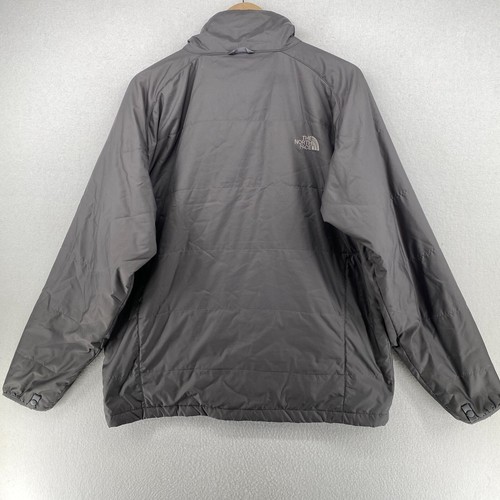 THE NORTH FACE Jacket Mens L PrimaLoft Insulated Quilted Puffer Full Zip Gray - Picture 3 of 16