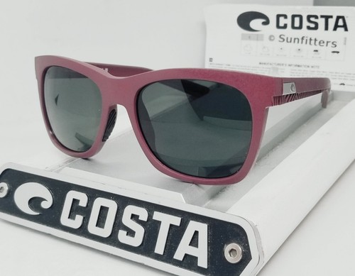 COSTA DEL MAR net plum/gray CALDERA polarized 580G sunglasses NEW IN BOX! - Picture 14 of 15