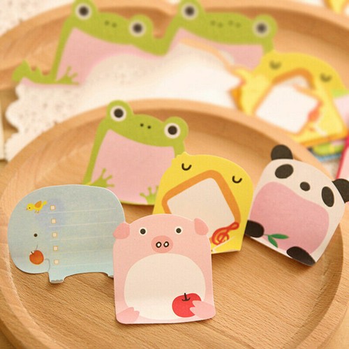 Sticky Notes Korean Style Stationery Cute Happy Zoo I1X9s K7P5 New Notes B7 K1J8 - Picture 9 of 9